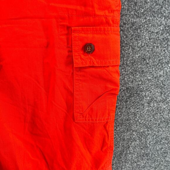 Lands End Board Shorts Boys Youth XL Orange Swim Trunks Pockets - Picture 6 of 9
